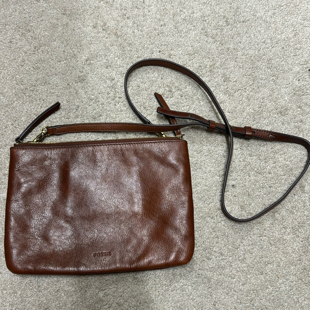 Fossil crossbody leather bag